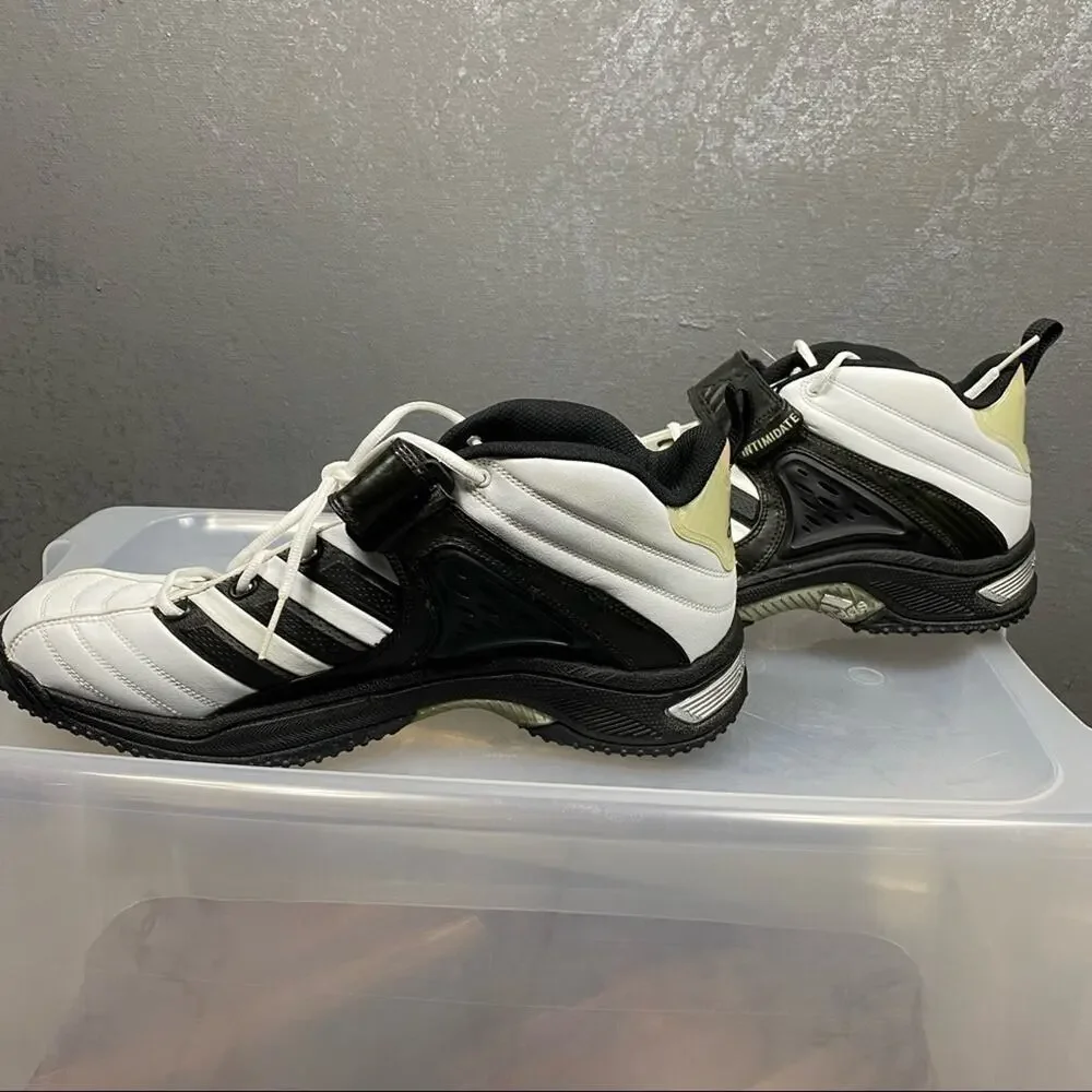 Adidas Intimidate Mid Football Cleats White/Black/Gold Men’s US 15